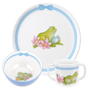 Portmeirion Botanic Garden Terrace Frog Melamine Dinner Set